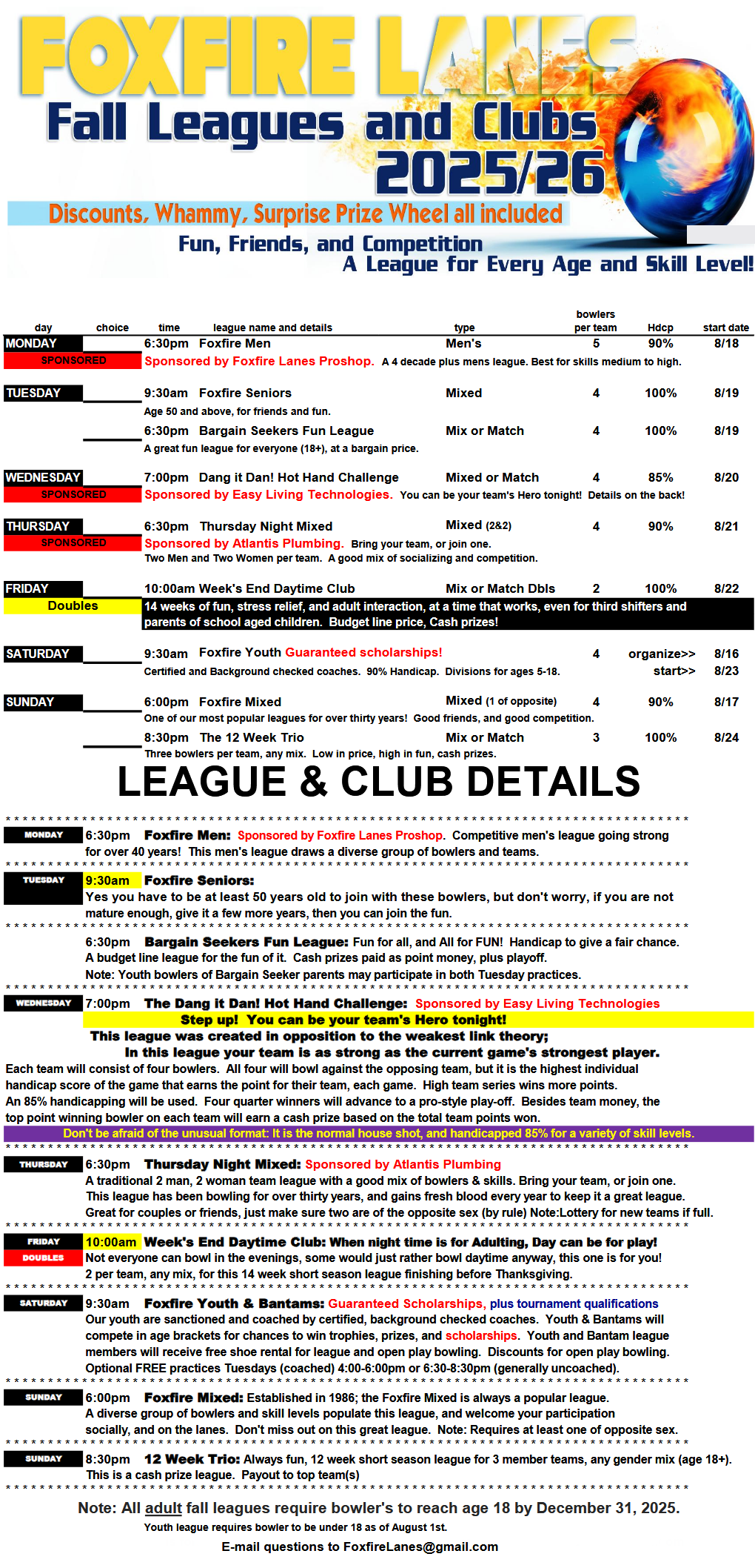 league